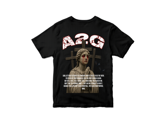 A2G “Tears of Blood” Statement Tee – Front & Back Print