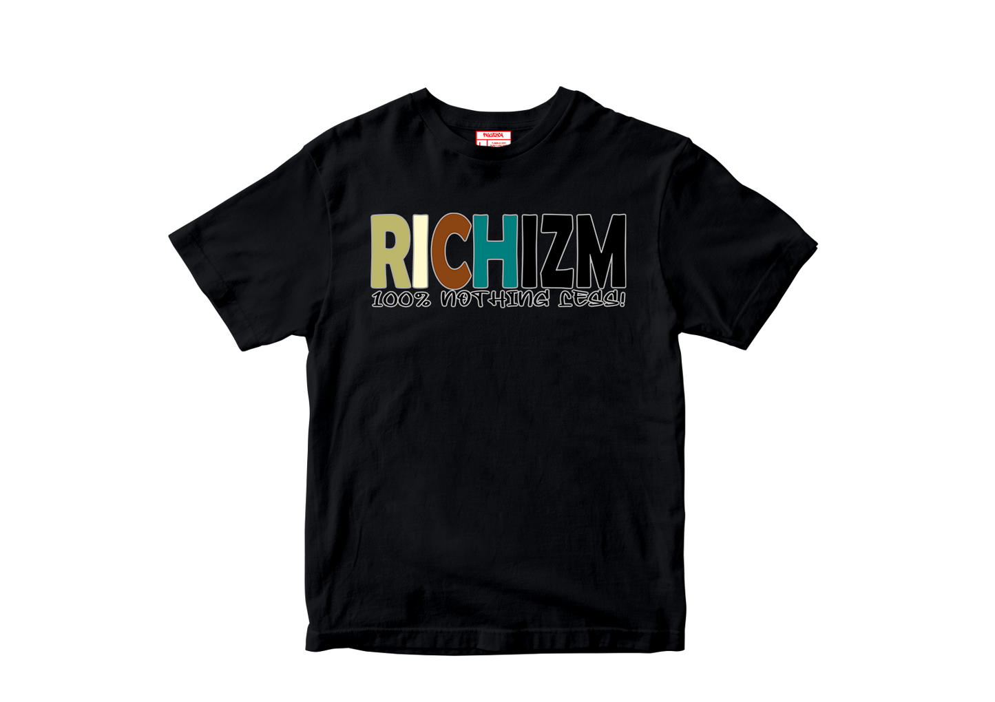 RICHIZM “100% Nothing Less” Tee – (Earth Tone Mix)