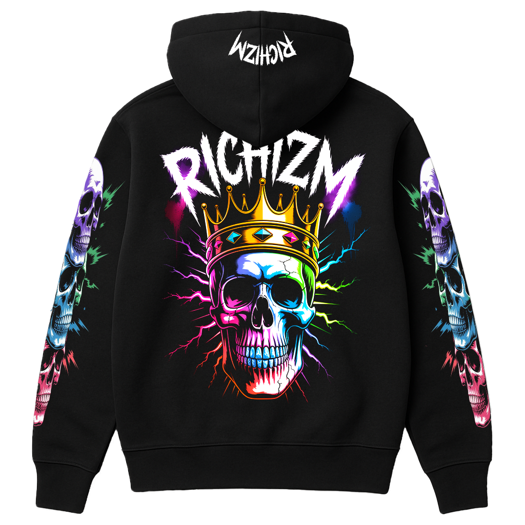 RICHIZM Neon Skull King Hoodie