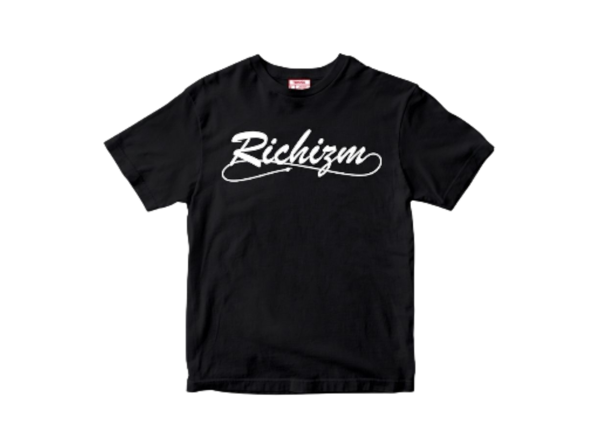 RICHIZM Richizm Script Tee – Black Edition