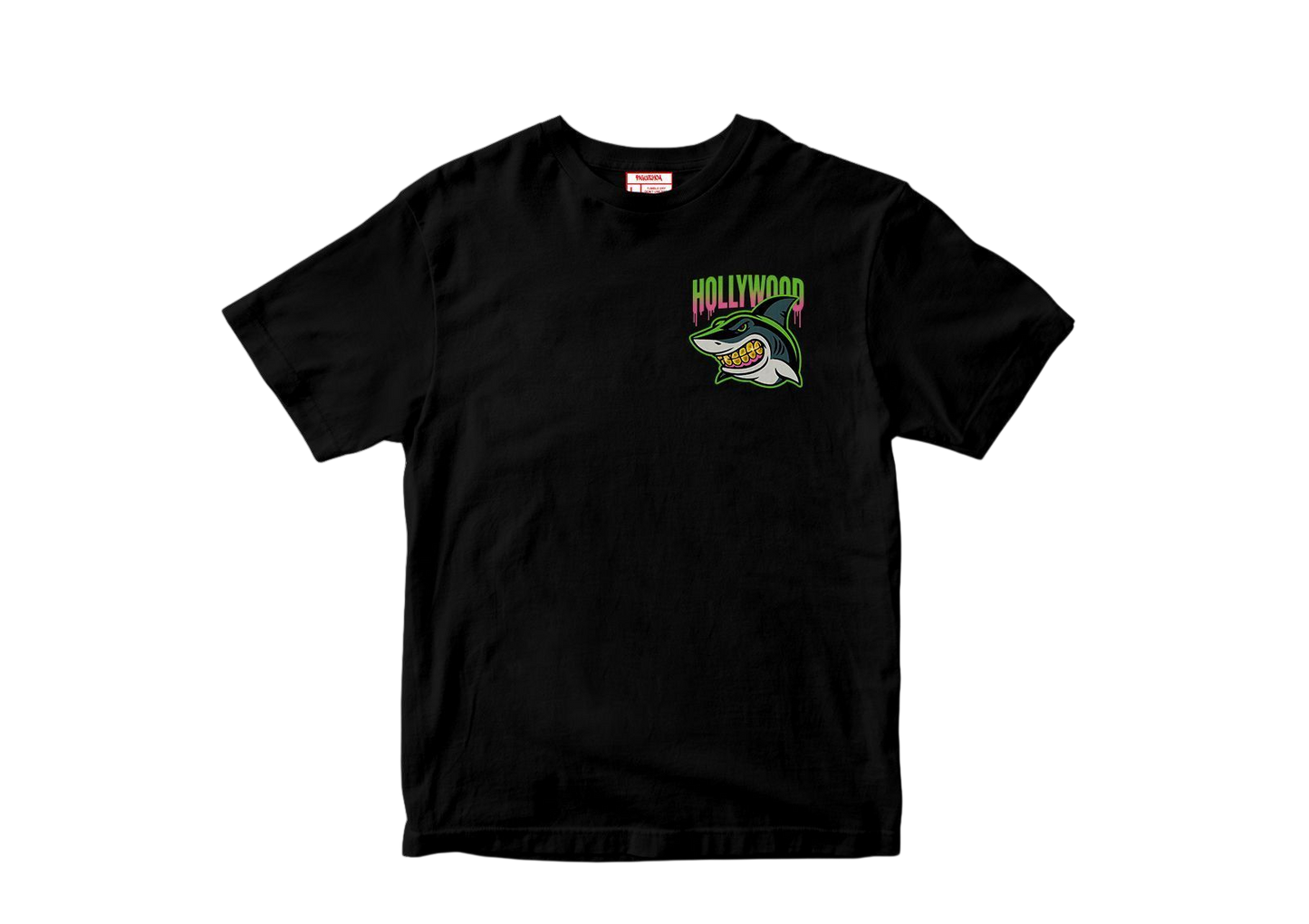 FIGUEHOA Hollywood Shark “Don’t Claim the Fame” Tee – Black