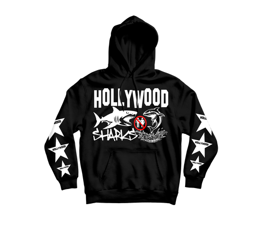 FIGUEHOA LIFESTYLE Hollywood Stars Black Hoodie