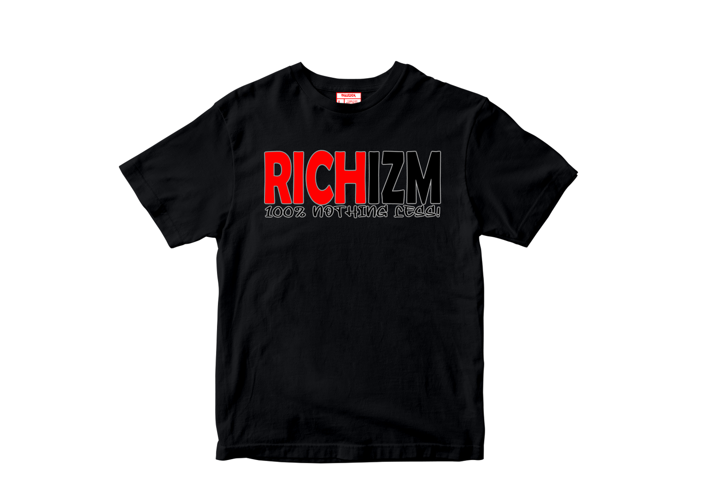 RICHIZM “100% Nothing Less” Tee (Red/Black)