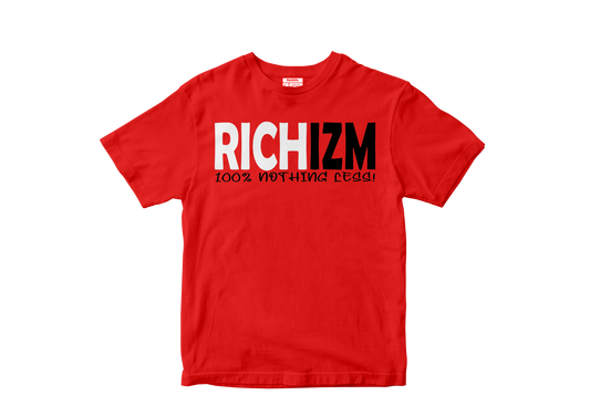 100% Nothing Less Red Tee